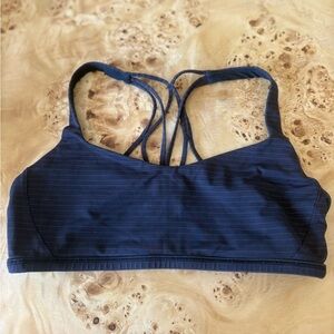 Lululemon strappy pinstripe sports bra
